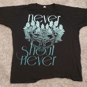 NevershoutNever shirt Large